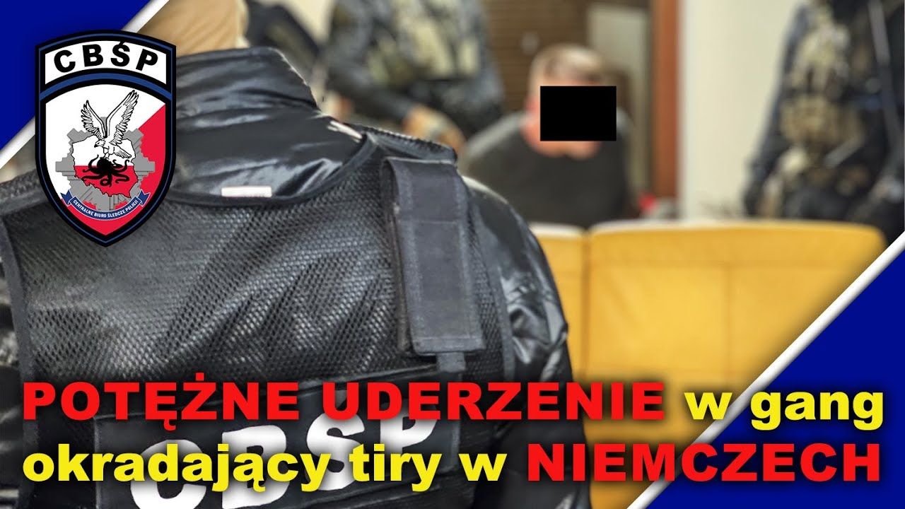 Potężne uderzenie w gang okradający tiry w Niemczech (14.04.2023)