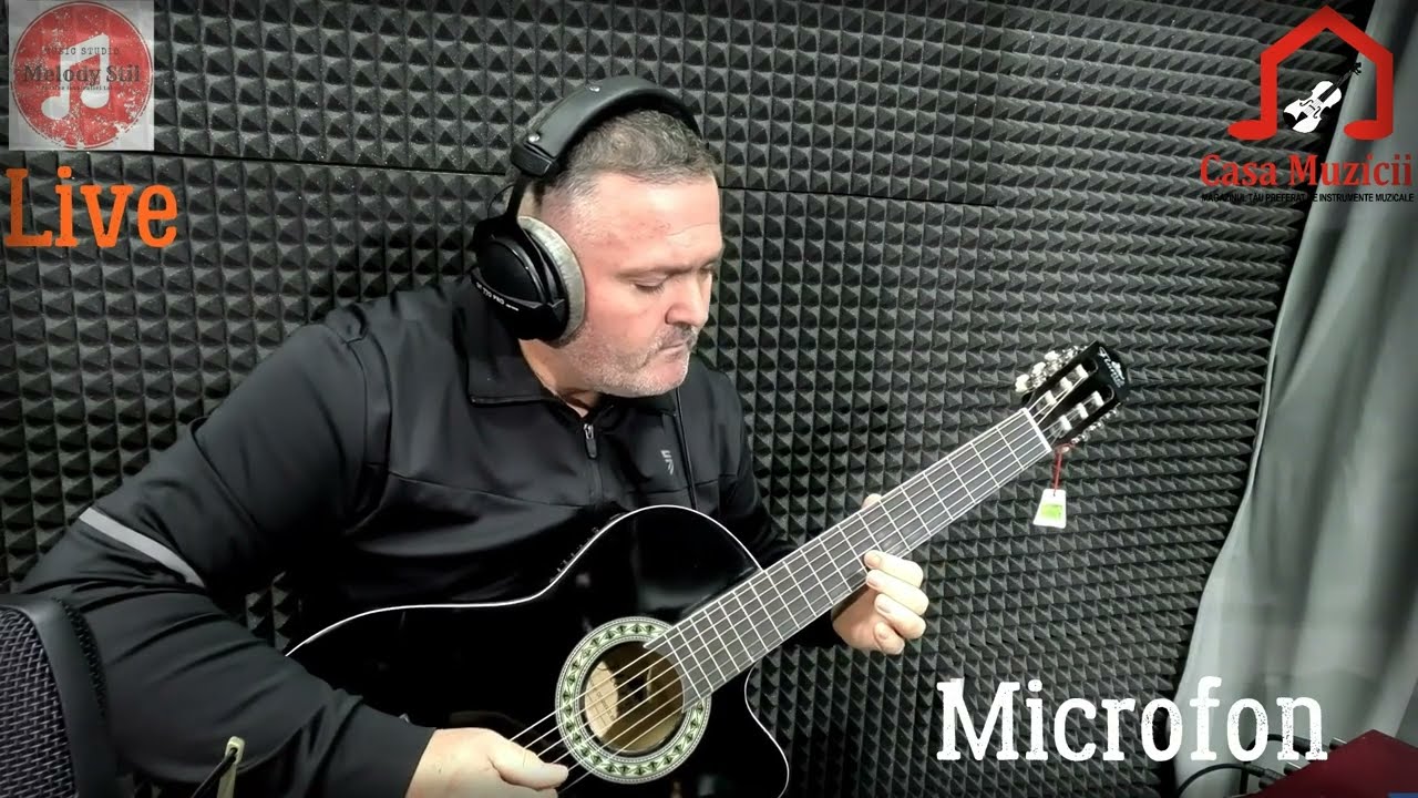 Chitară electro-clasică model:  ”FlamePro CG200CE BK” - Pezentare