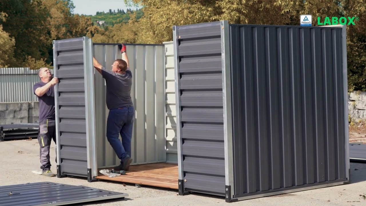 [LABOX®] EL - Aufbau und Montage der Premium Lagerbox | Lagercontainer | Motorradgarage | Gartenhaus