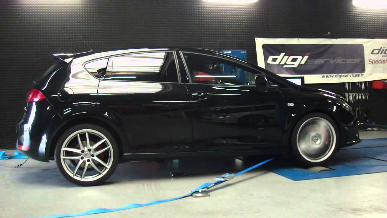 Reprogrammation moteur Seat Leon Cupra R 265cv @ 332cv dyno digiservices