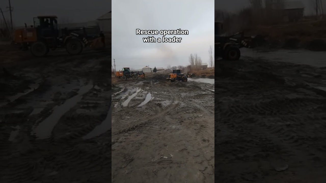 Rescue operation with a loader