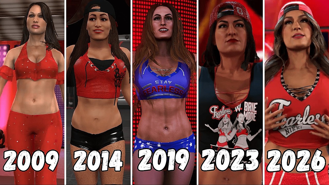 Evolution of Nikki Bella  Entrance 2009-2026 - WWE Games