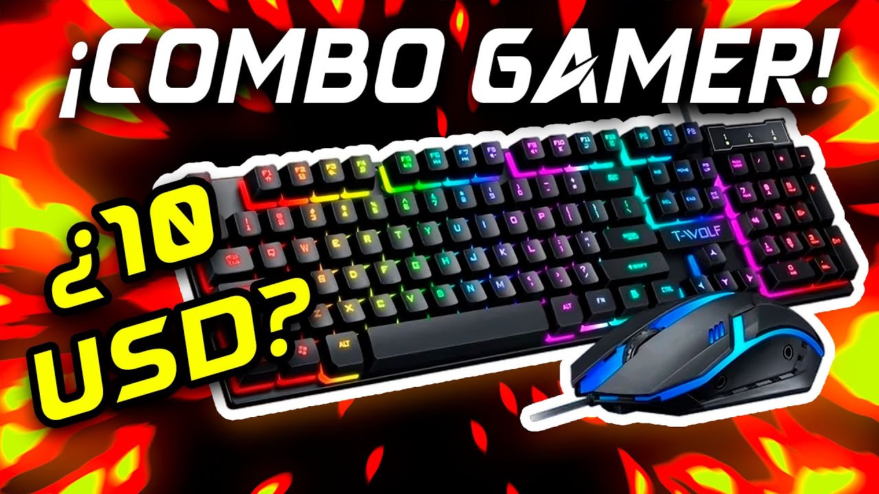 ⌨️¡TECLADO y MOUSE GAMER Calidad-Precio! | Teclado T-WOLF 200🎮