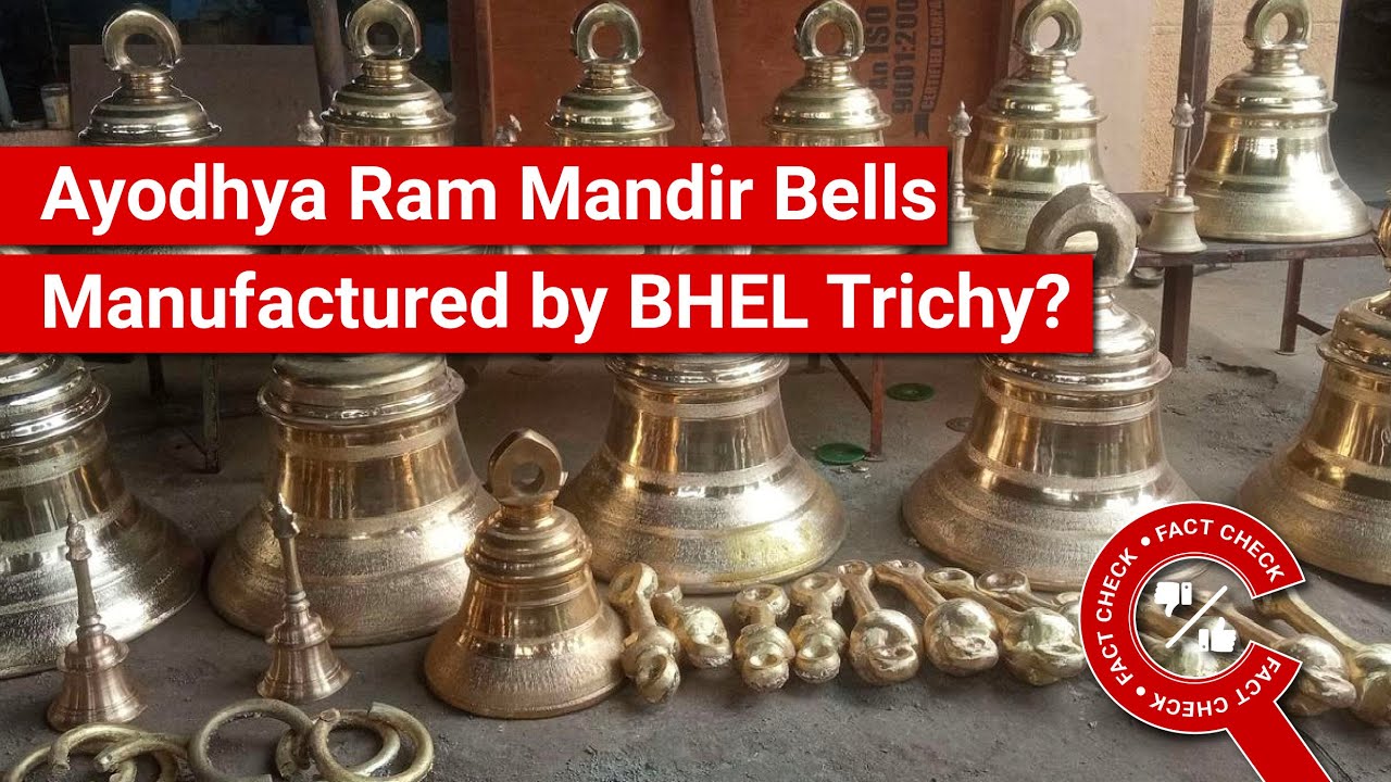 FACT CHECK: Viral Video Shows Bells for the Ayodhya Ram Mandir Manufactured by BHEL Trichy?