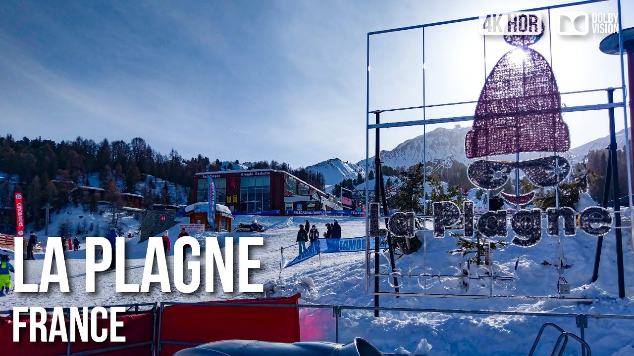 La Plagne Centre Ski Resort - 🇫🇷 France [4K HDR] Walking Tour