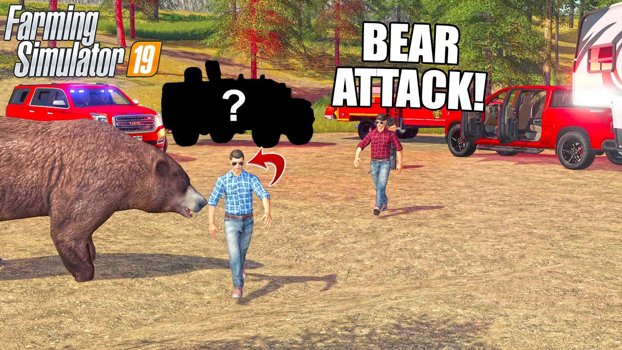 I GOT ATTACKED BY BEARS! | FARMING SIMULATOR 2019