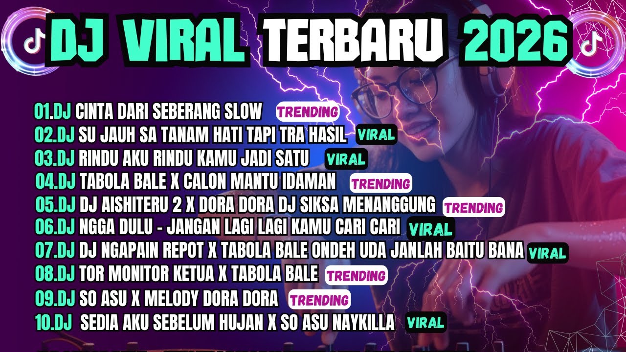 KUMPULAN DJ TIKTOK TERBARU 2026 VIRAL🎵CINTA DARI SEBERANG SLOW | ORANG BARU🎵DJ FULL