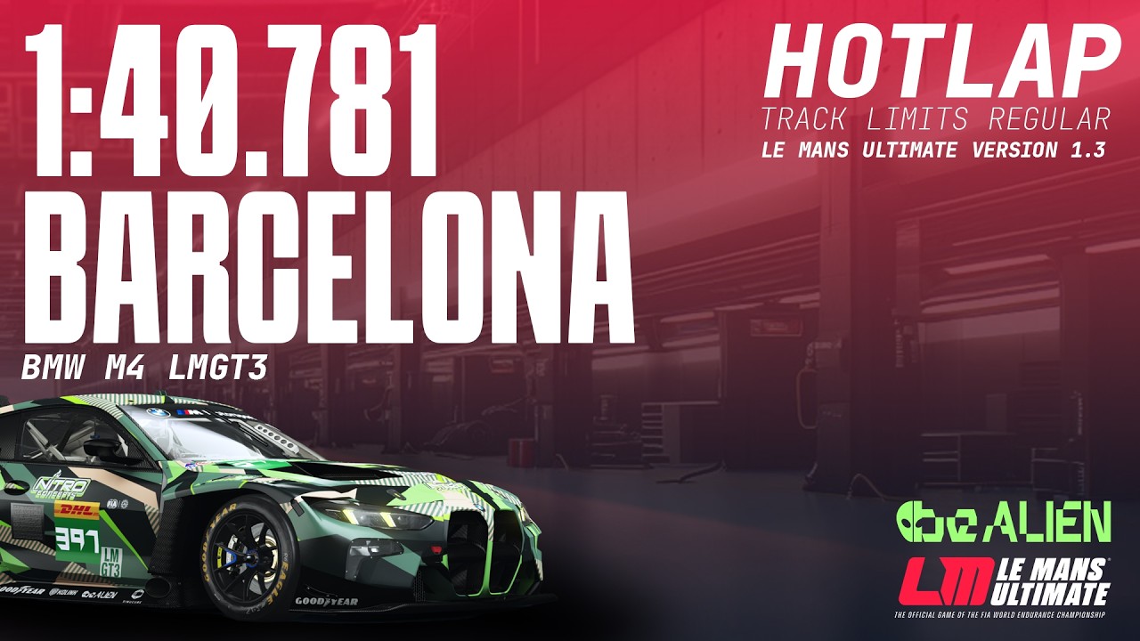 Le Mans Ultimate Hotlap: BMW M4 LMGT3 @ Barcelona (1.3)