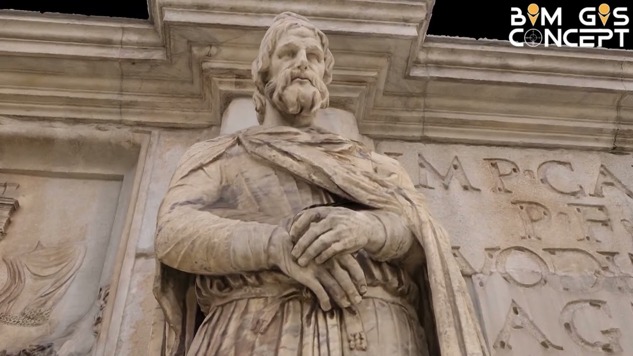 Arch of Constantine Rome photogrammetry 3D model - L'arco di Costantino Roma