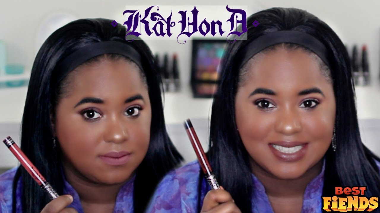 Kat Von D Liquid Lipstick CRUCIFIX & HAWKWIND Swatches & BEST FIENDS