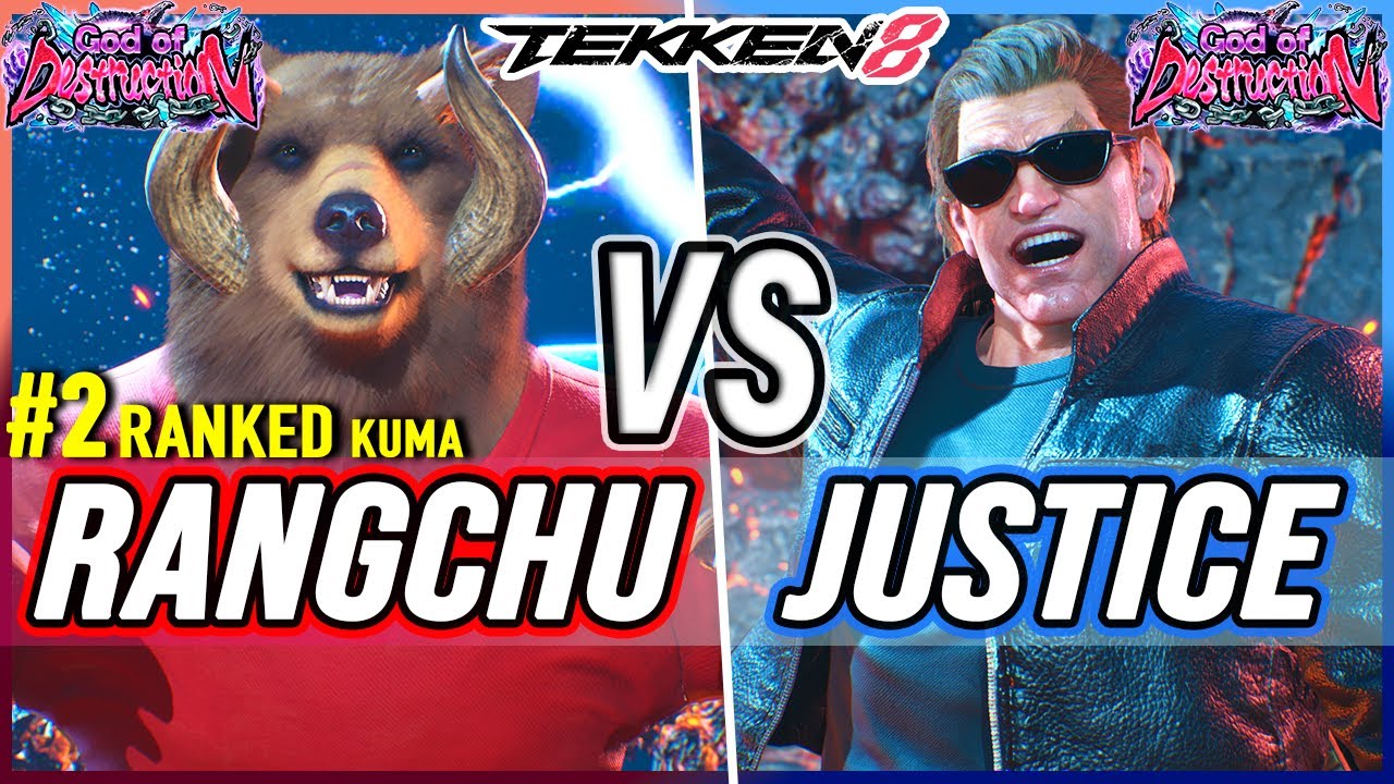 T8 🔥 Rangchu (#2 Ranked Kuma) vs Justice (Paul) 🔥 Tekken 8 High Level Gameplay