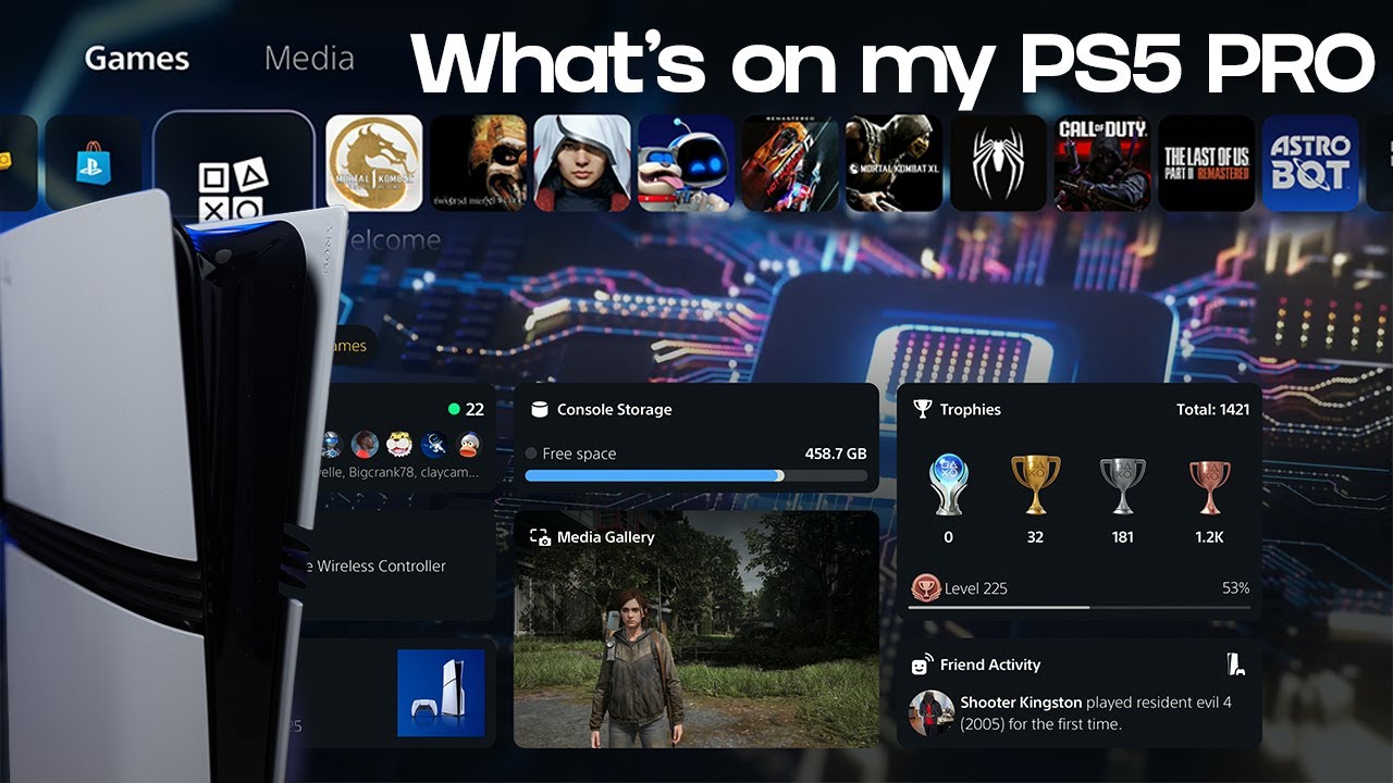 What's On My PS5 Pro?! - Theme Setup, Game Collection & Storage