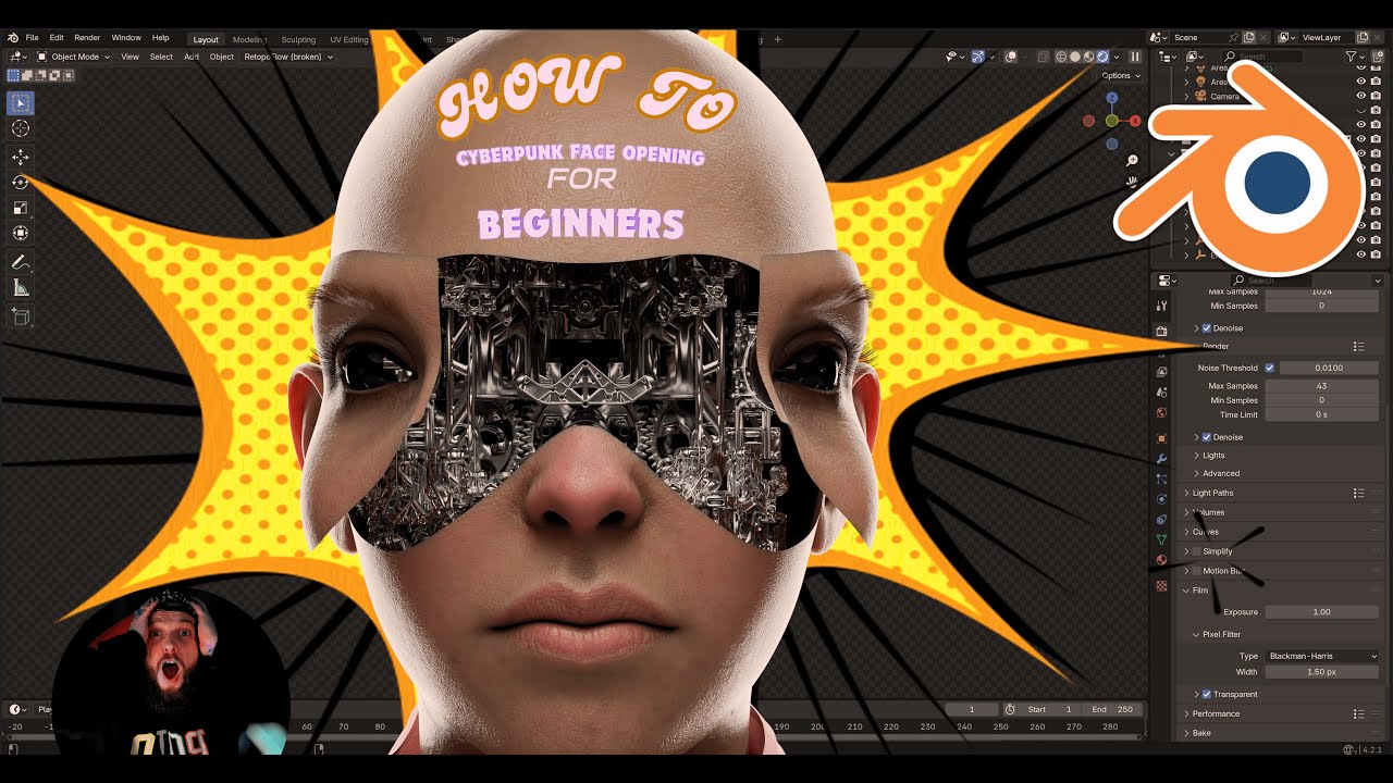 How To: Cyberpunk Face Opening Mechanism for Beginners!