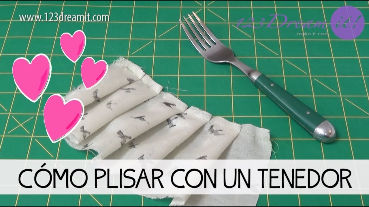 Cómo hacer pliegues con un tenedor