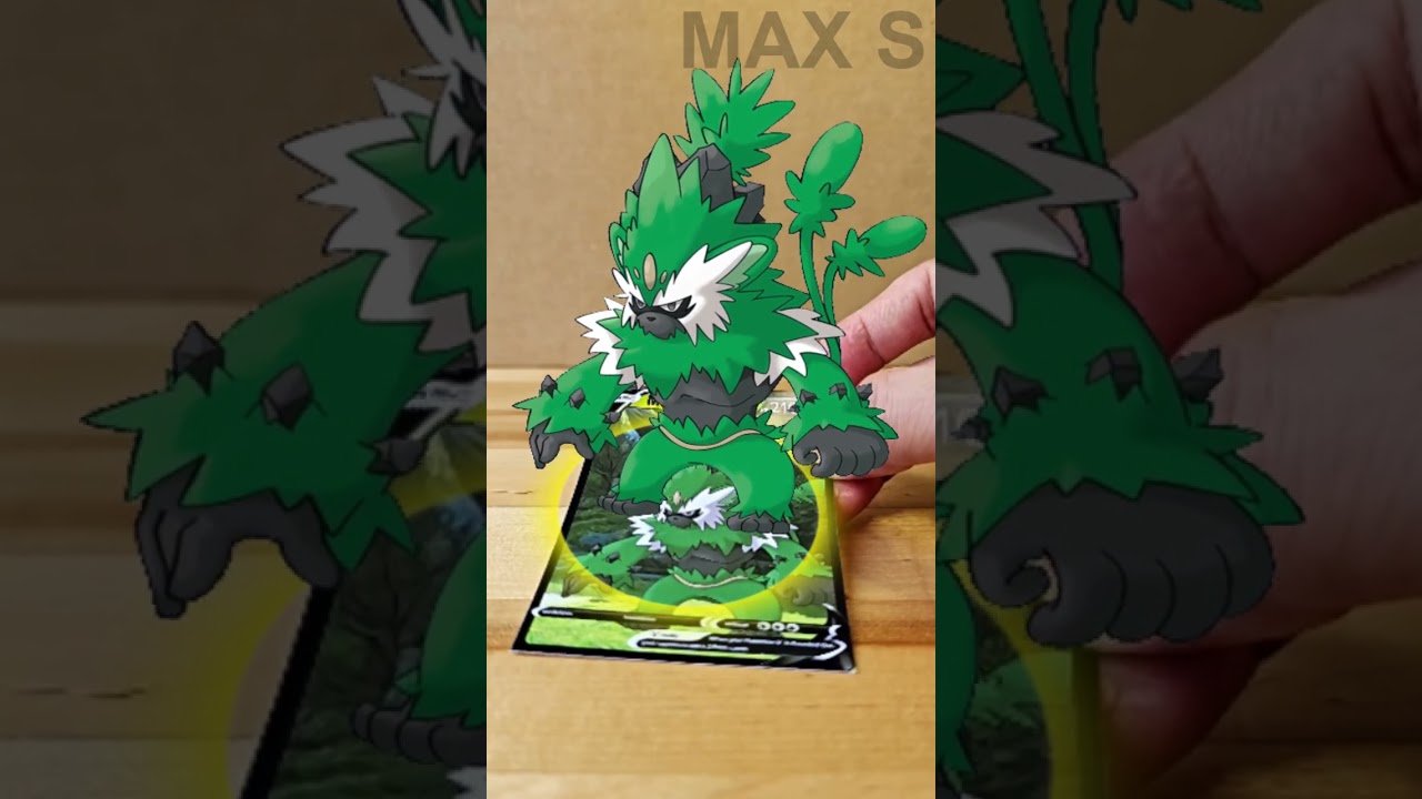 Mega Simisage Pok&eacute;mon Evolution TCG | AR Card by Max S #Shorts