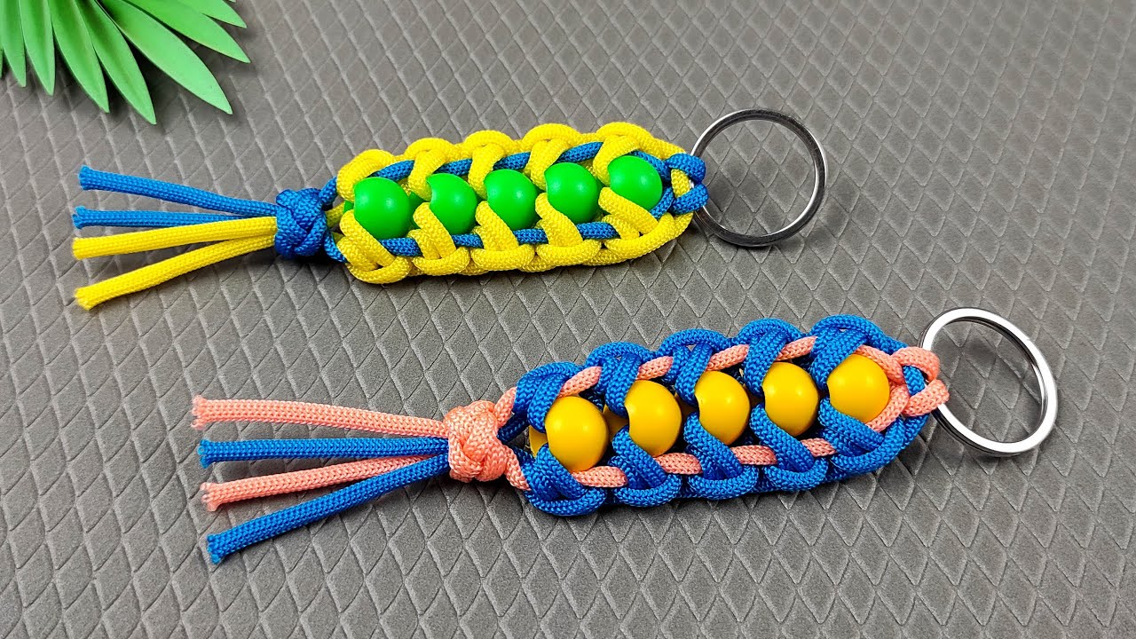 Super Easy Paracord Lanyard Keychain | How to make a Paracord Key Chain Handmade DIY Tutorial #50