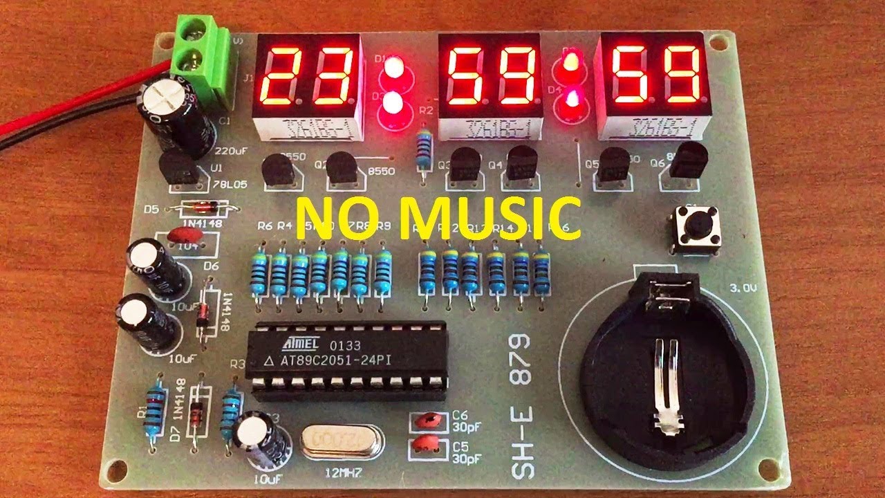 SIX Digit LED Clock DIY (NO MUSIC)