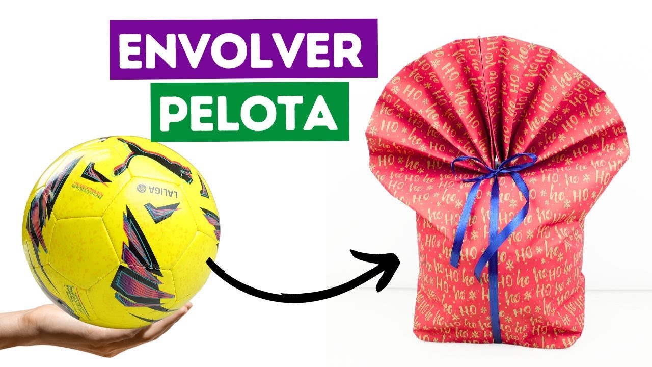 ⚽ Cómo envolver una pelota con papel de regalo ¡Fácil!