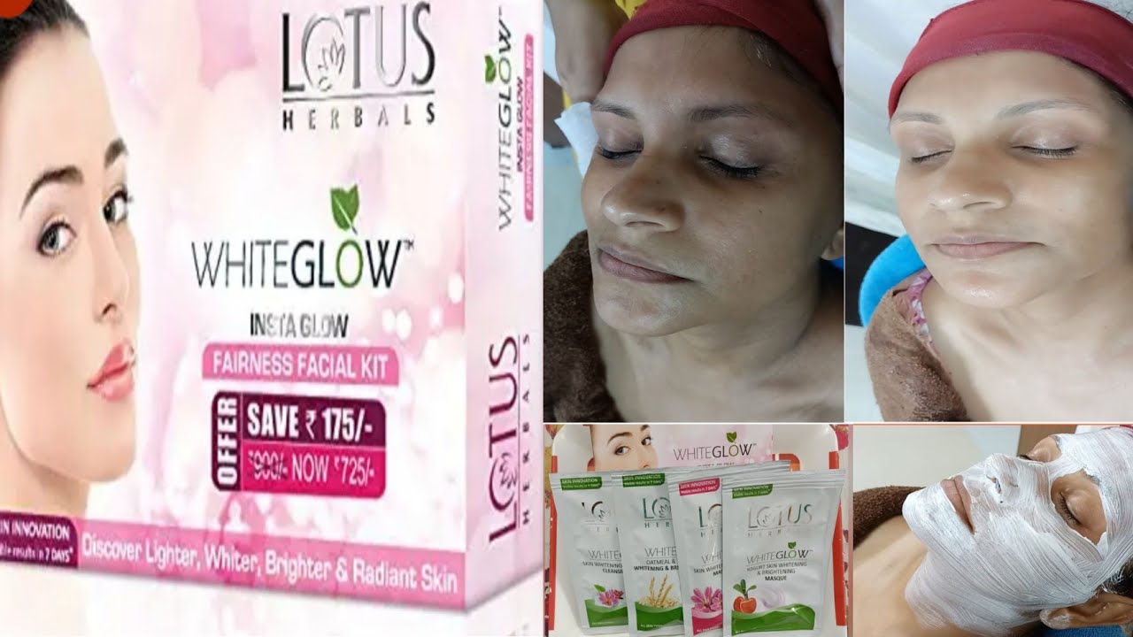 Lotus WHITEGLOW Fairness facial kit Honest review & tutorial/ #shockingresult/ Facial massage/ salon