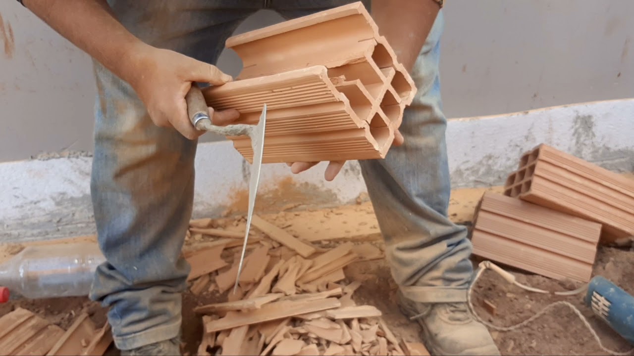 Como fazer canaleta com tijolo