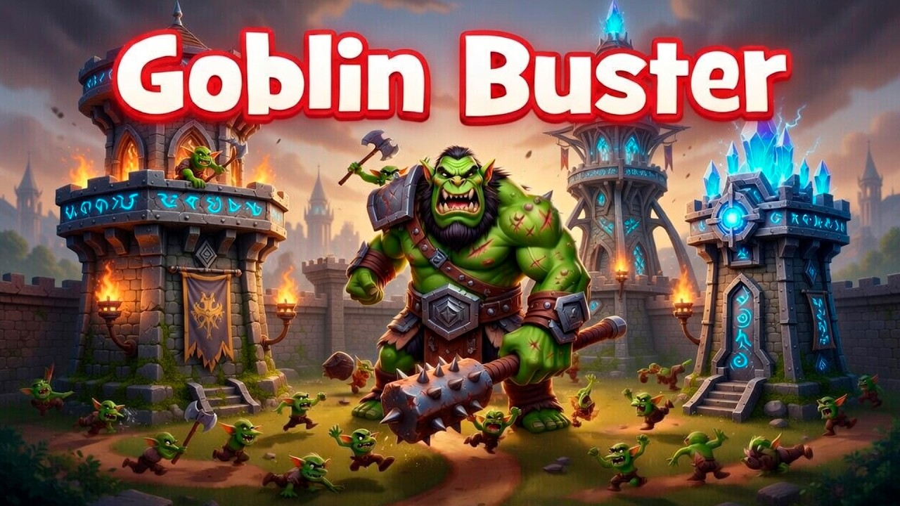 УНИЧТОЖАЕМ ГОБЛИНОВ в Goblin Buster #1 - Incremental Tower Defense Первый Взгляд