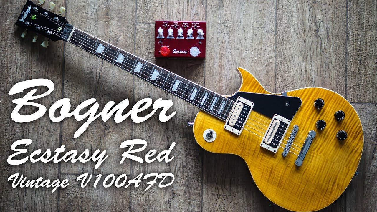 Bogner Ecstasy Red and Vintage V100AFD - Playthrough