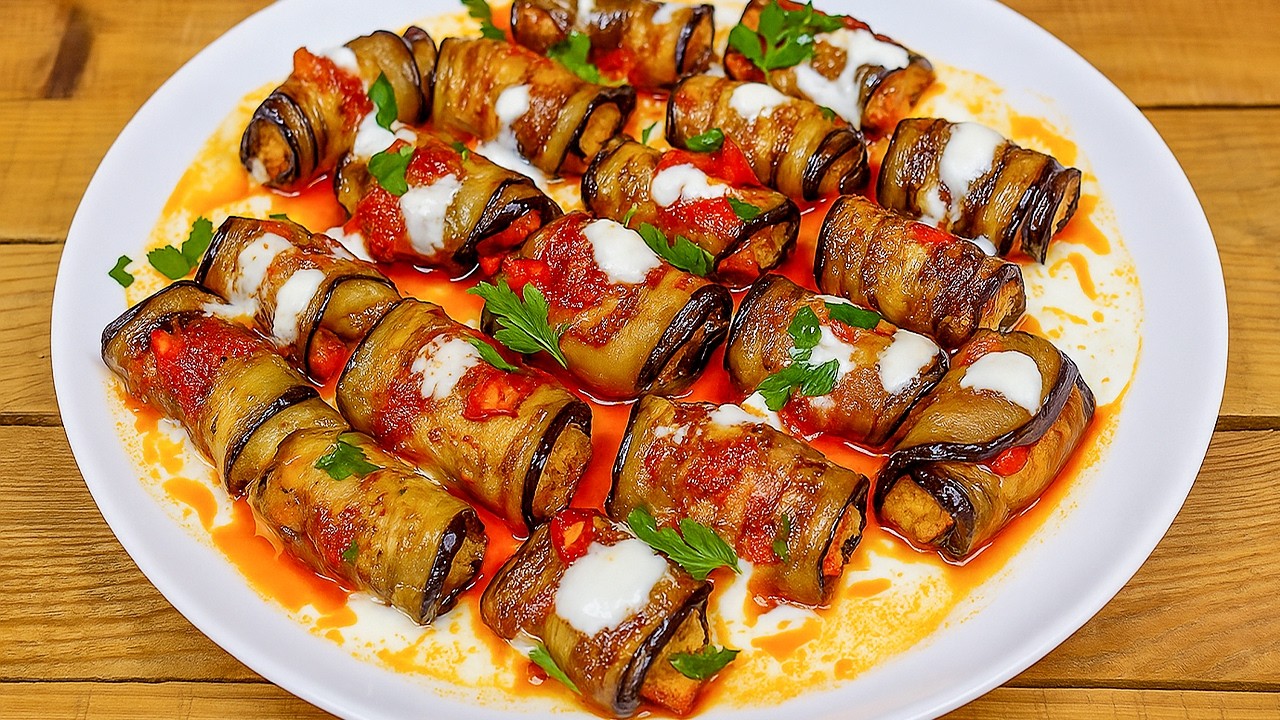 بادنجان بورانی پُرشده، لذیذ وخوشمزه با کمترین روغن | بورانی | Eggplant Recipe: Badenjan Borani