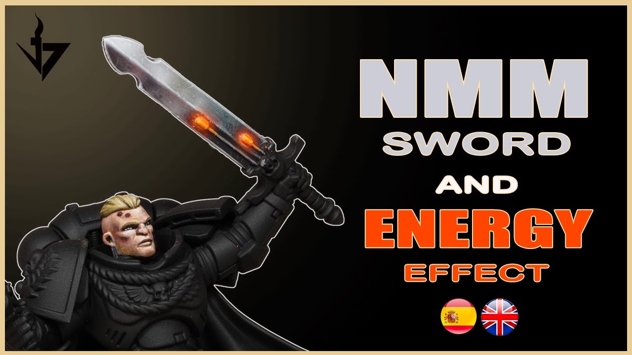 How to paint NMM sword 🤍 and ENERGY effect 🧡 -Como pintar una espada con NMM 🤍 y efecto de ENERGÍA 🧡