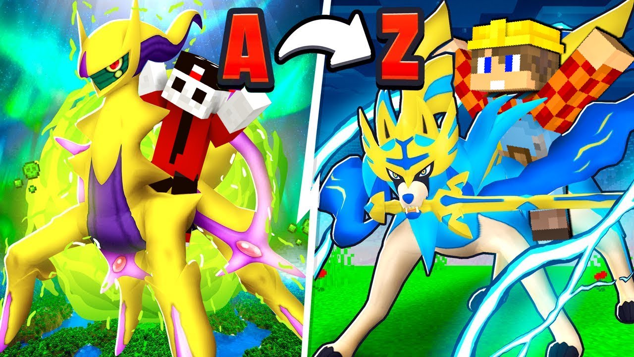 NON SBAGLIARE L' ALFABETO DEI POKEMON SU MINECRAFT!