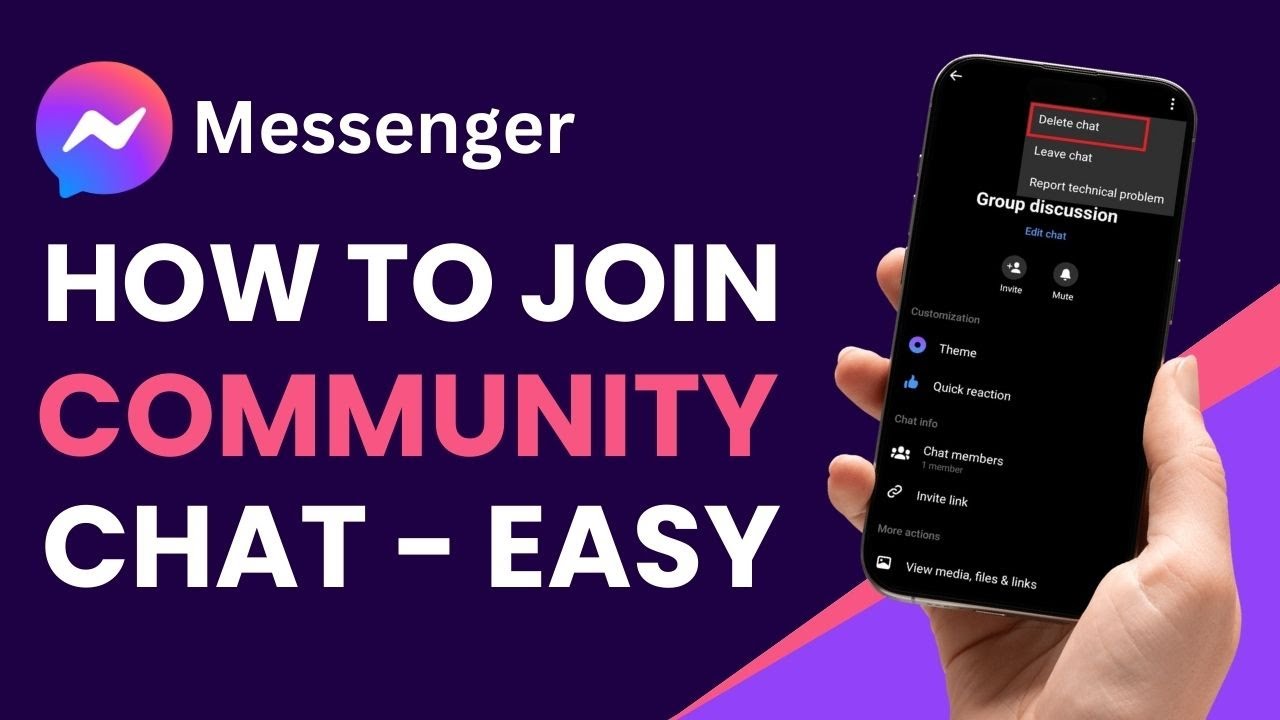 Как присоединиться к чату сообщества в Messenger!