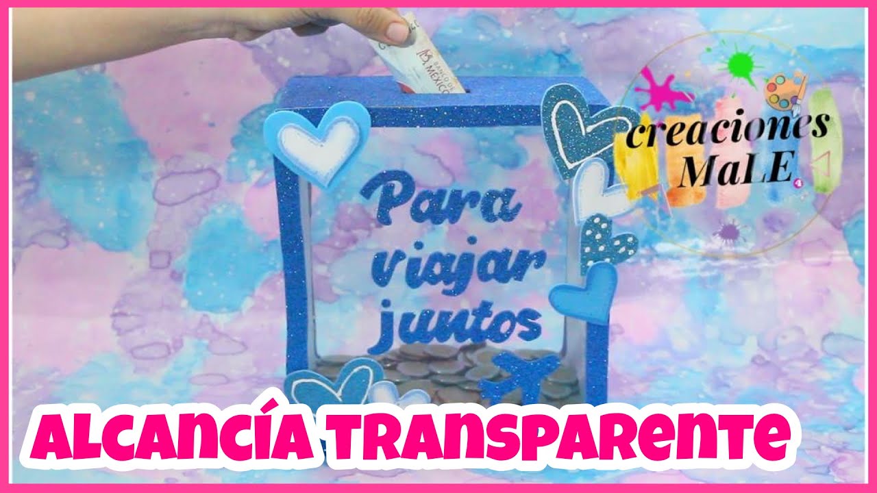ALCANCÍA TRANSPARENTE || RECICLADA || DIY