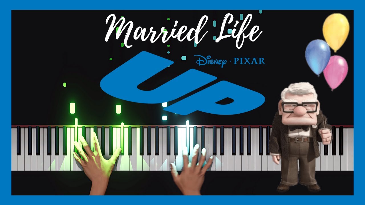 Disney Pixar&rsquo;s &ldquo;Up&rdquo; - Married Life | Easy Piano Tutorial | 4K 60fps