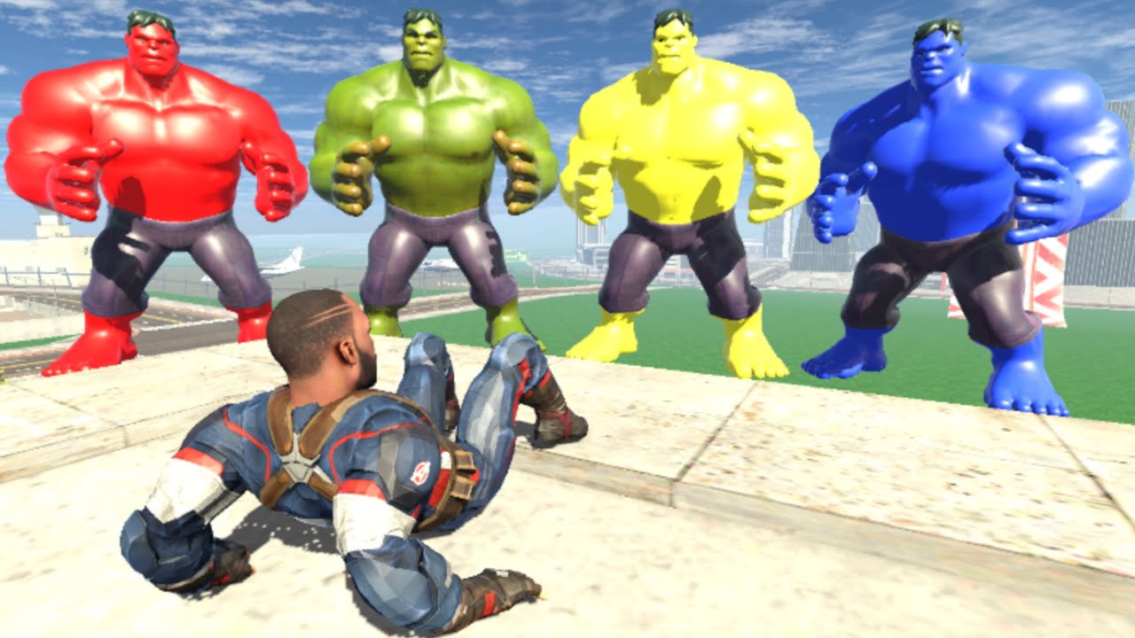 Franklin Avengers Saving His House From Hulk Team - INDIAN BIKES DRIVING 3D