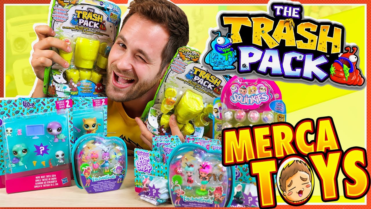 ¡ABRIENDO COLECCIONES ANTIGUAS DE TRASH PACK, LITTLEST PET SHOP EN EL MERCADILLO DE PE TOYS!