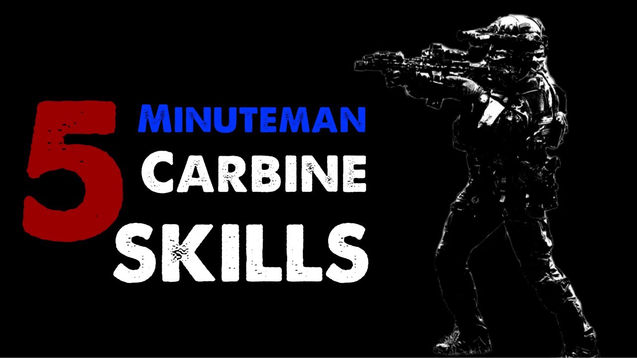 5 Minuteman CARBINE Skills: Rifle Skill Groups To Consider