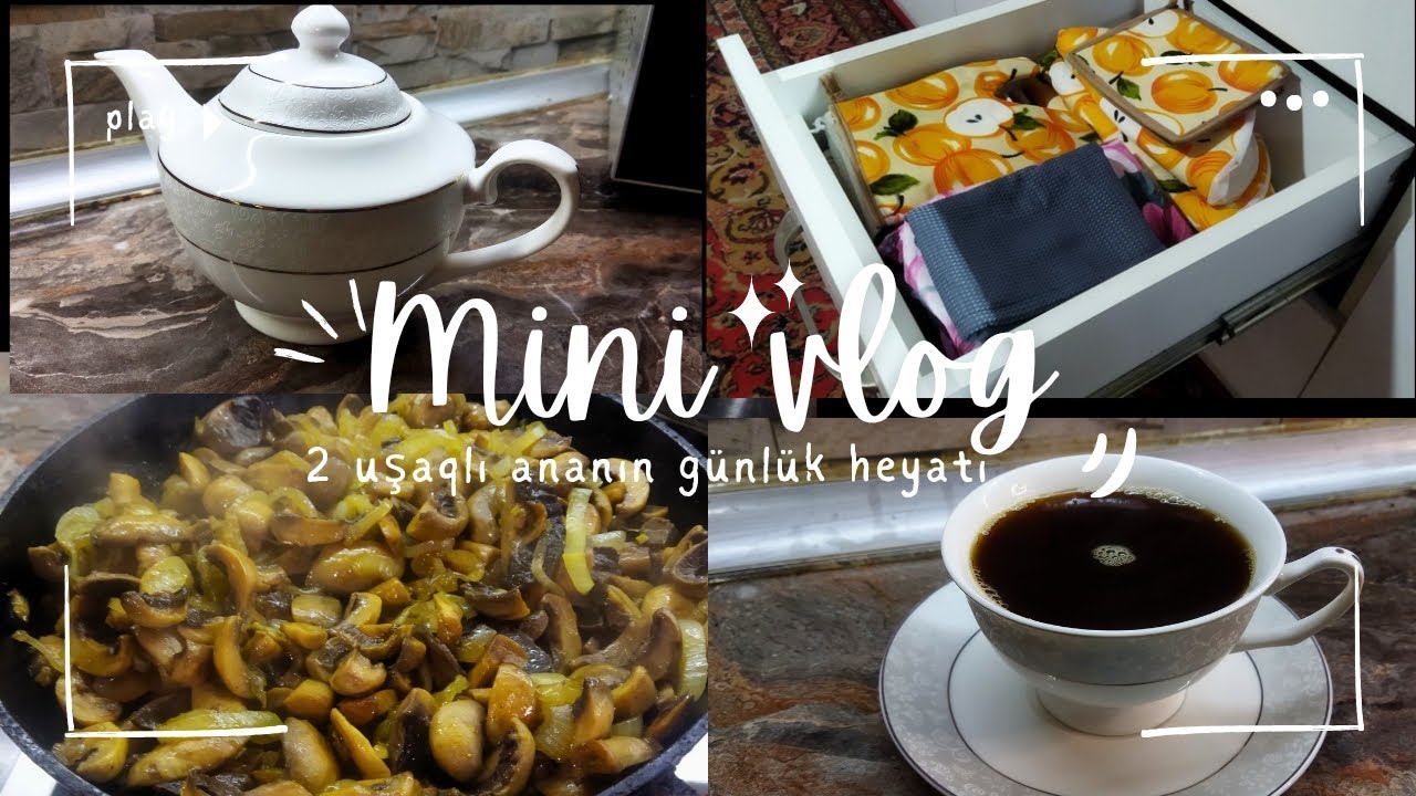 Metbex Dolaplarını Düzenledim ✨ Yeni Çaynik ✨ Göbelek Yemeyi 🤌🏻 2 Uşaqlı Ananın Günlük Heyatı ✨