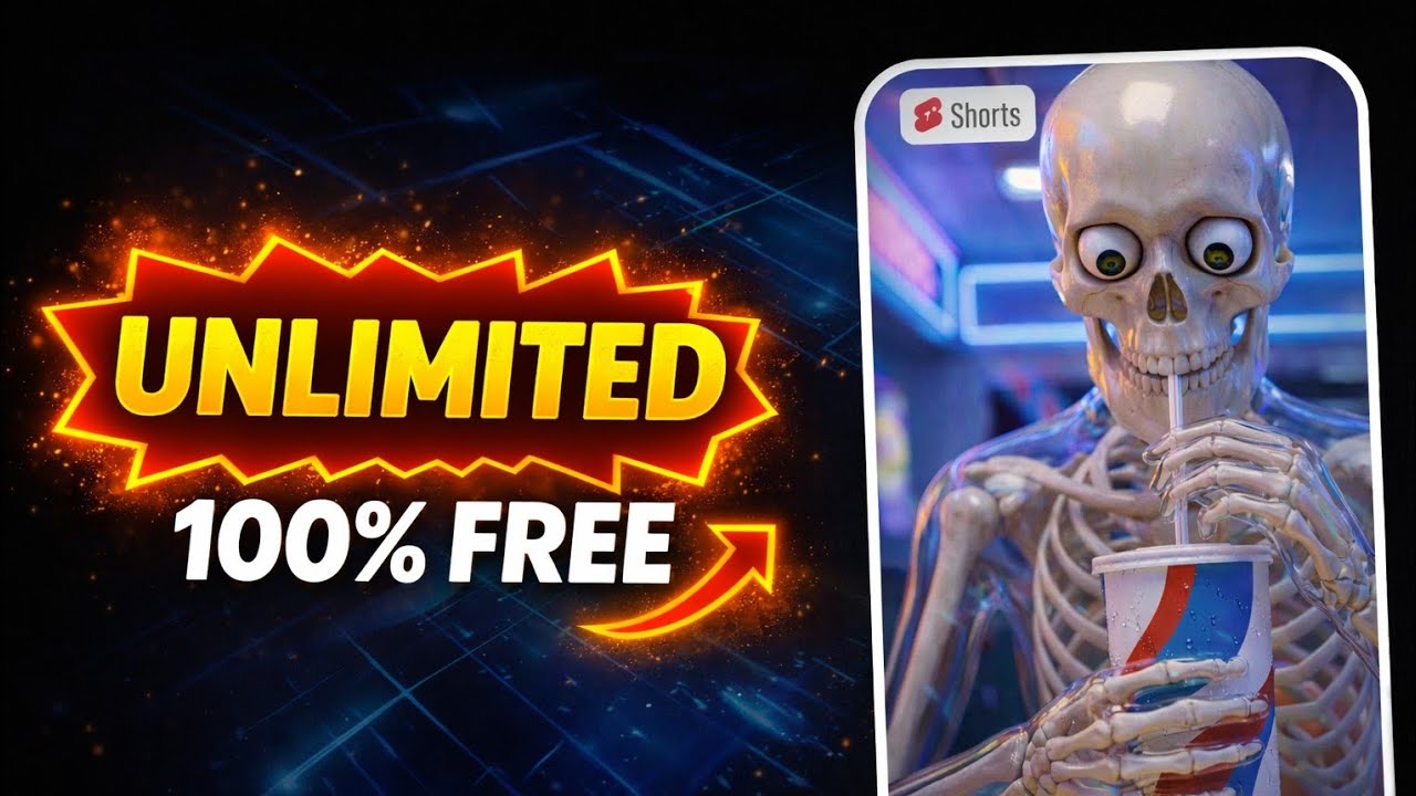 How to create a viral skeleton shorts (100% FREE)