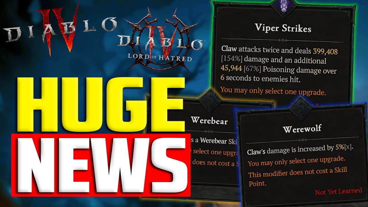 Druid's NEWLY REVEALED Skill Trees Are INSANE! | D4: Lord of Hatred