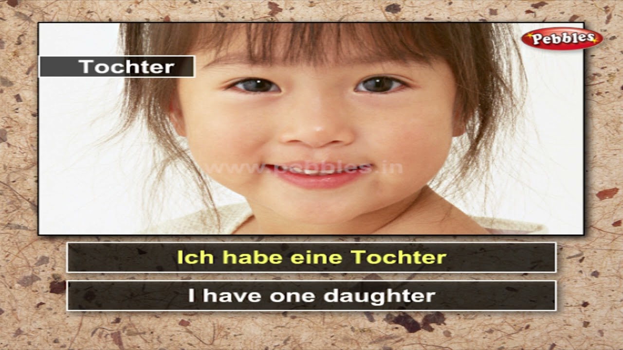 Learn German Dress, Family | Learn German Through English | German For Beginners | Pebbles
