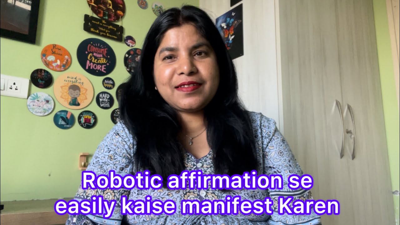 How to manifest easily using Robotic affirmation