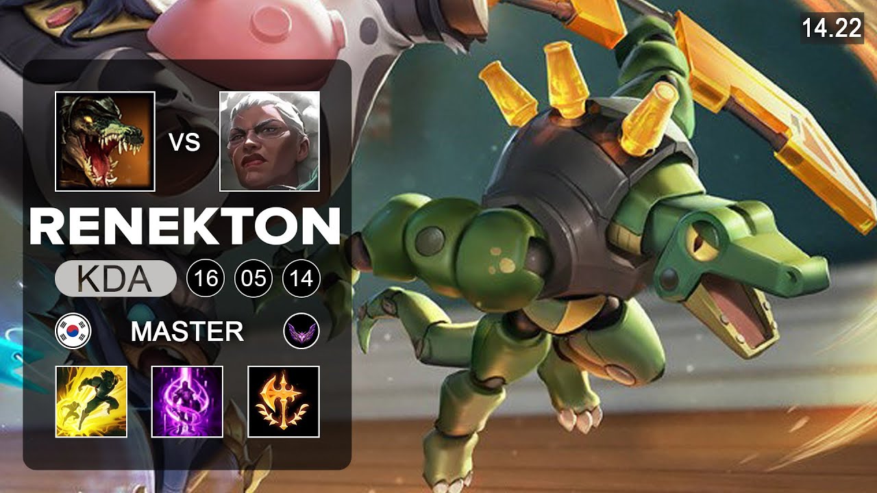 Renekton vs Ambessa Top - KR Master - Patch 14.22 Season 14