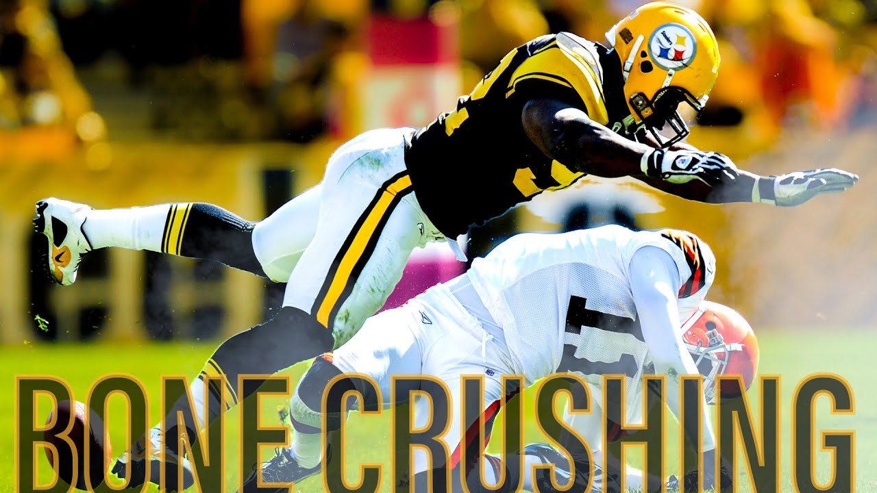 BONE CRUSHING HITS, BLOCKS & STIFF ARMS | Pittsburgh Steelers