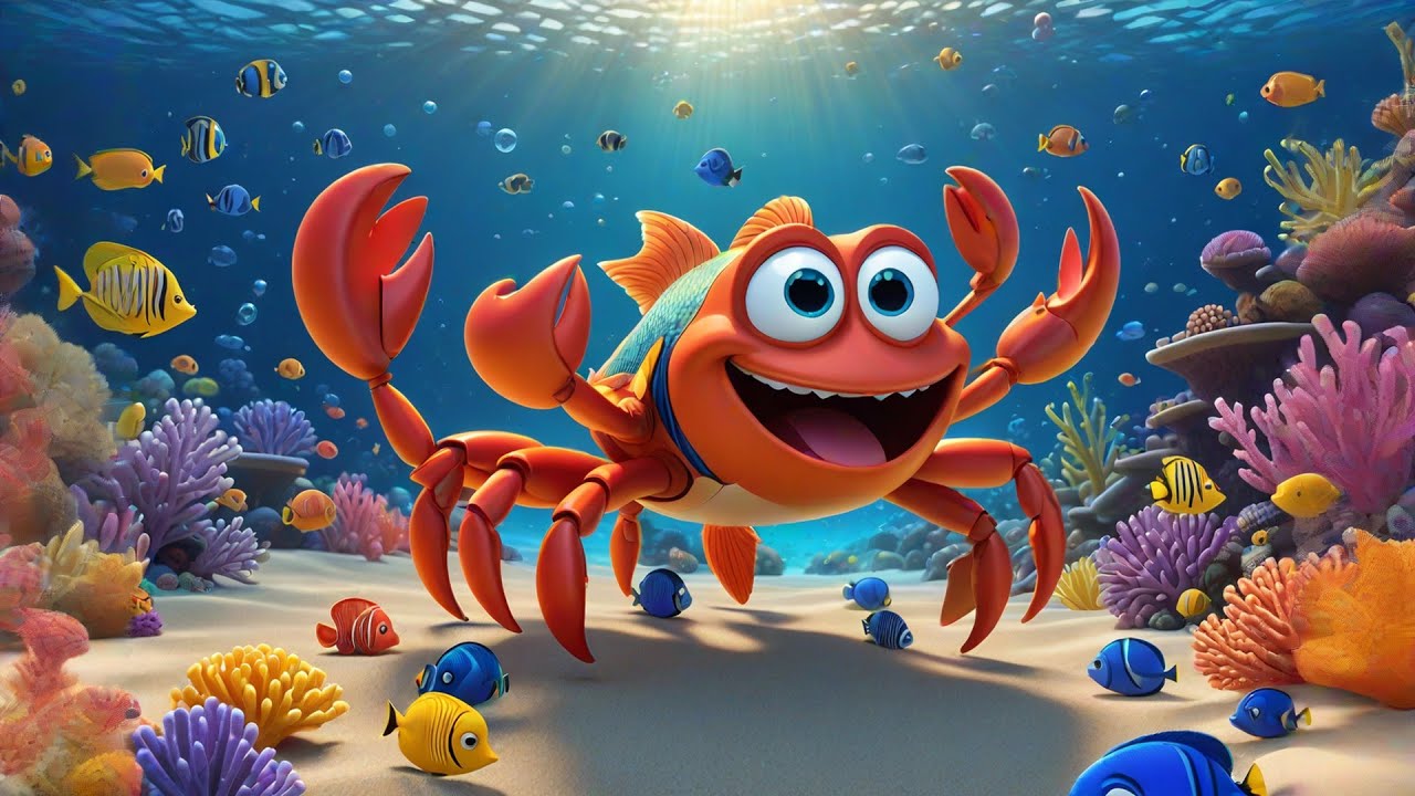 Three Colorful Crabs Count to Ten | Counting Song for Kids | Nursery Rhymes and Baby Songs