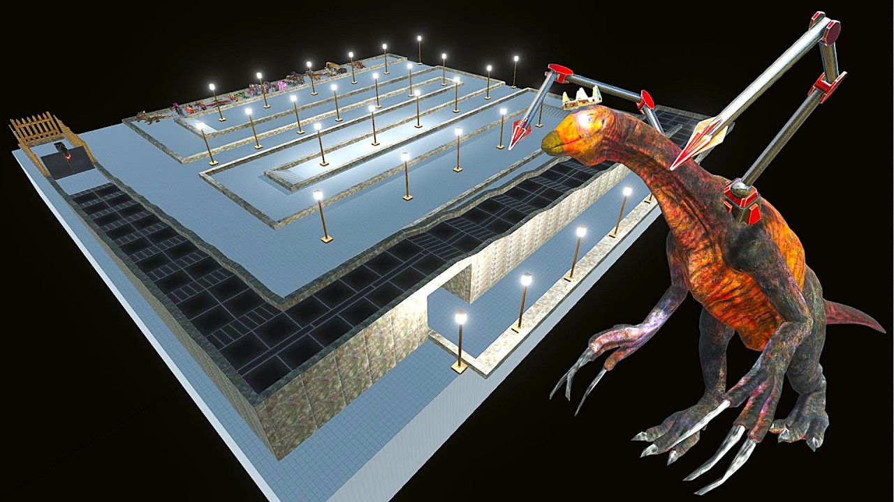 ESCAPE FROM ALIEN THERIZINOSAURUS - Animal Revolt Battle Simulator ARBS
