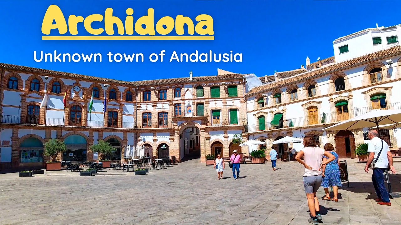 Archidona - Unknown town of Andalusia. 4K Walk tour. Spain