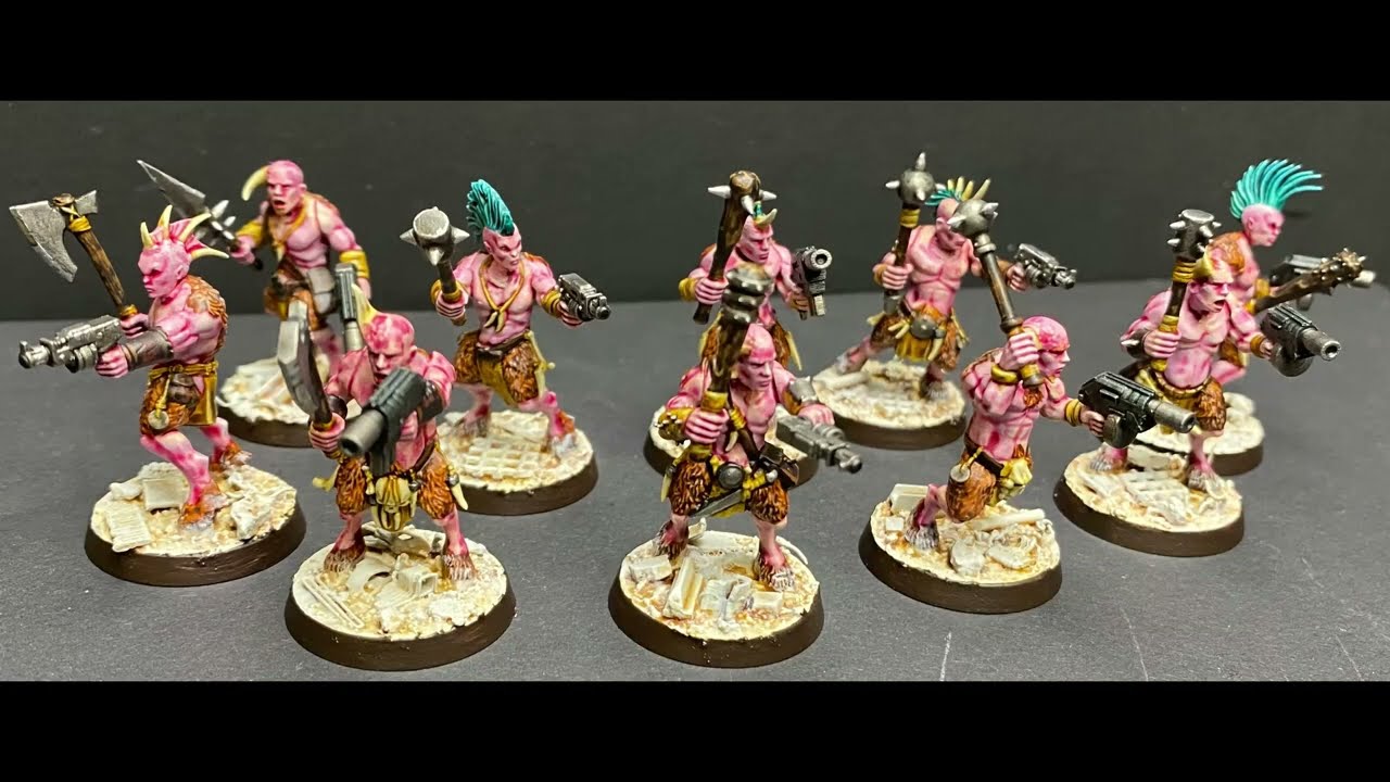 Making 40K Chaos Beastman Slaanesh Cultists