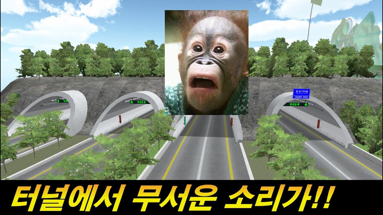 고속도로에 추가된것들과 터널에서 무서운 소리가!!