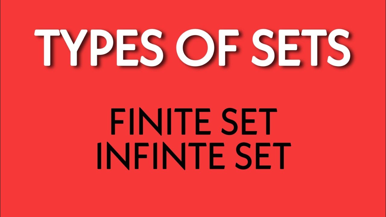 Finite sets and infinite sets|types of sets|maths guru rajashri|