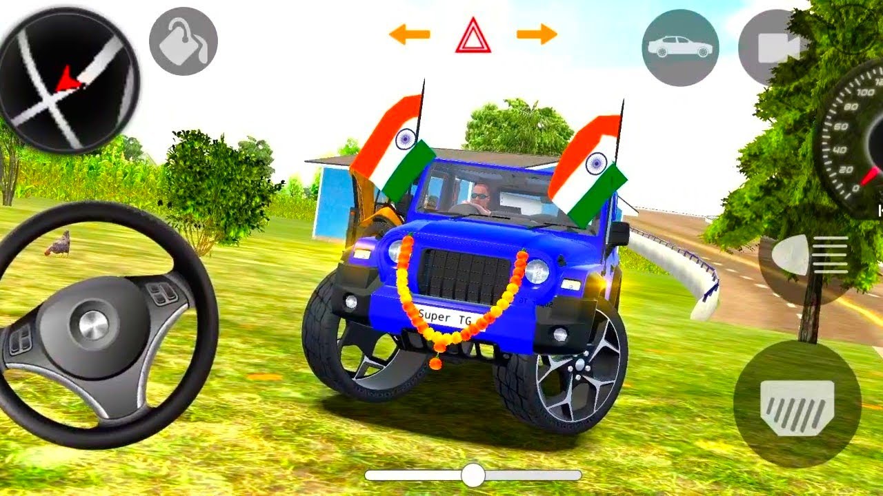Modified Mahindra Thar😈Games:India blue Thar  (Gadi Wala) Car Game Android Game -#2026 