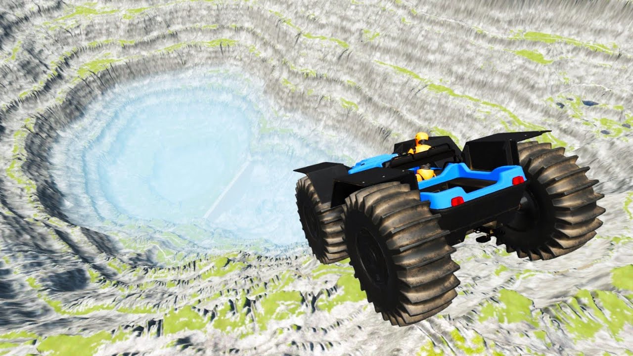 Cars VS Leap of Death #3 &ndash; BeamNG Drive | WreckTest NG